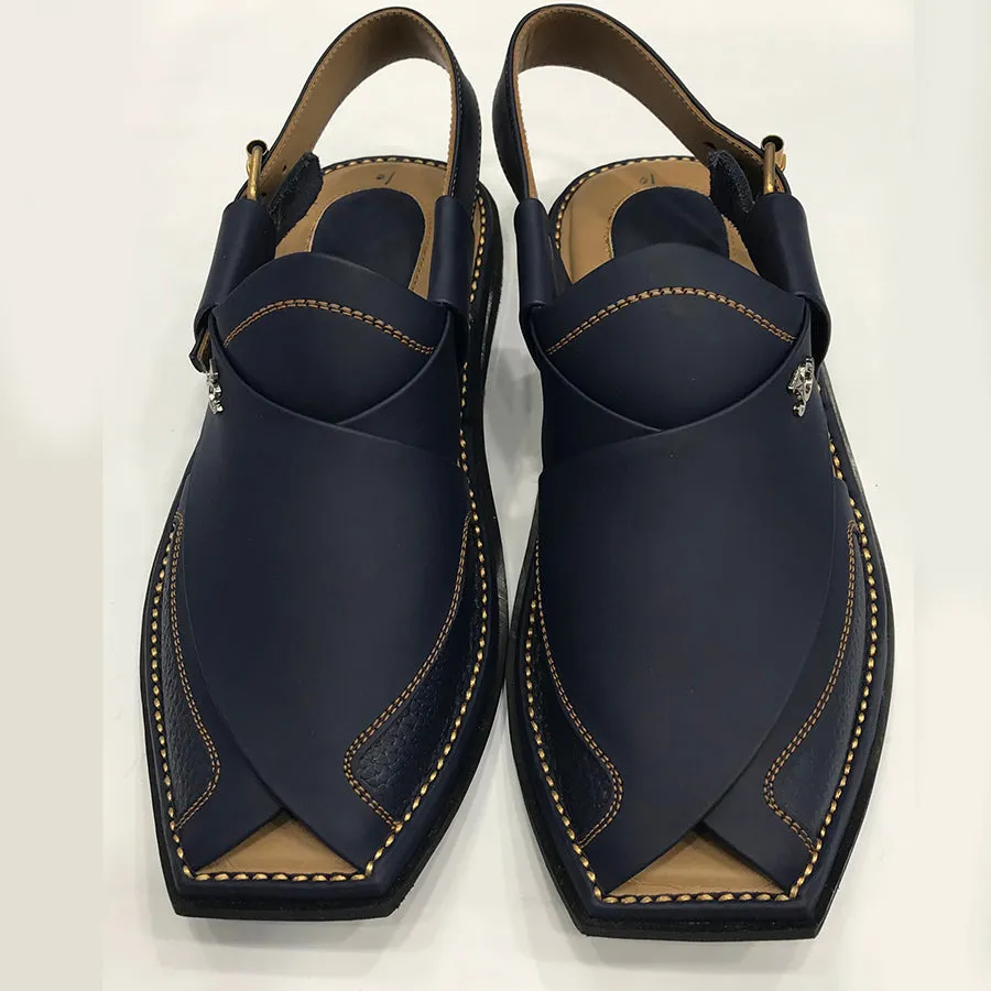 Traditional Handmade Leather Men's Peshawari Chappal