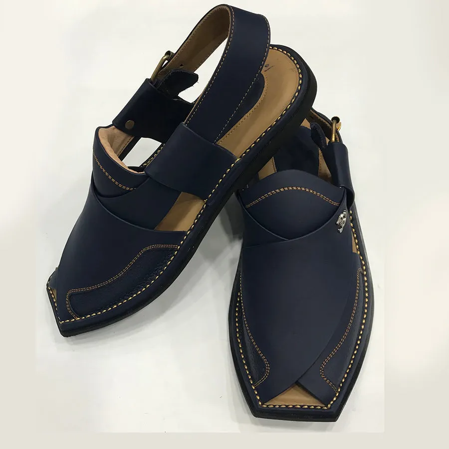 Traditional Handmade Leather Men's Peshawari Chappal