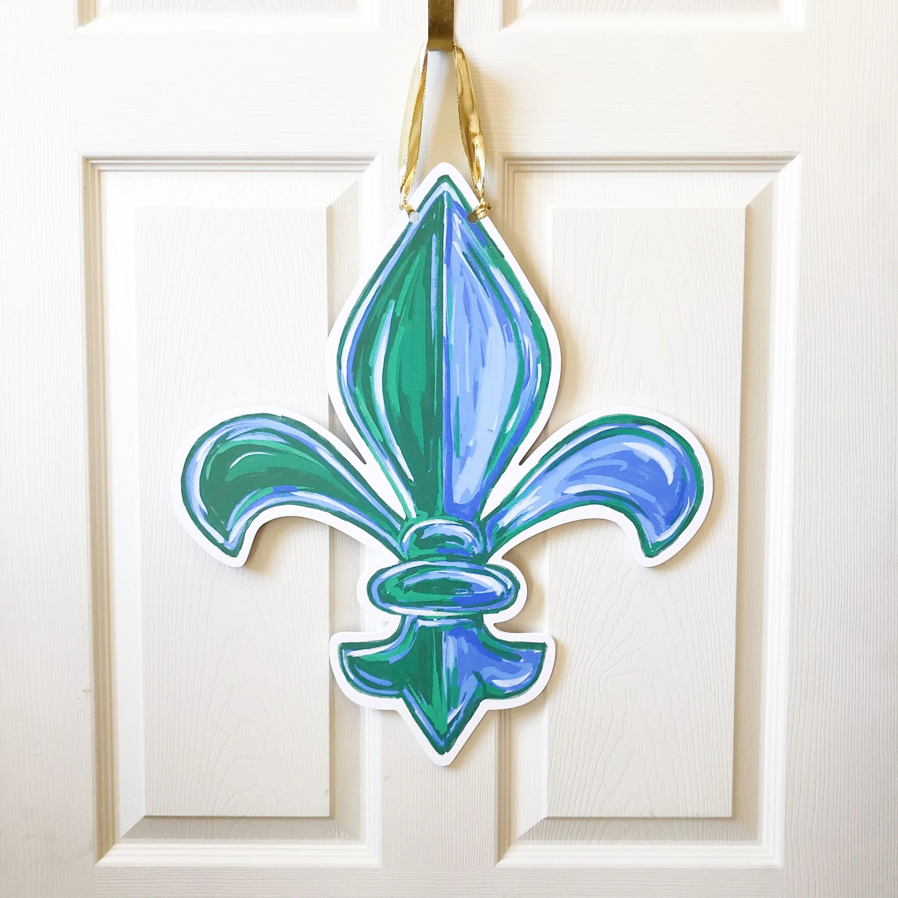 Tulane Fleur De Lis Door Hanger