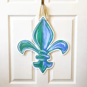 Tulane Fleur De Lis Door Hanger