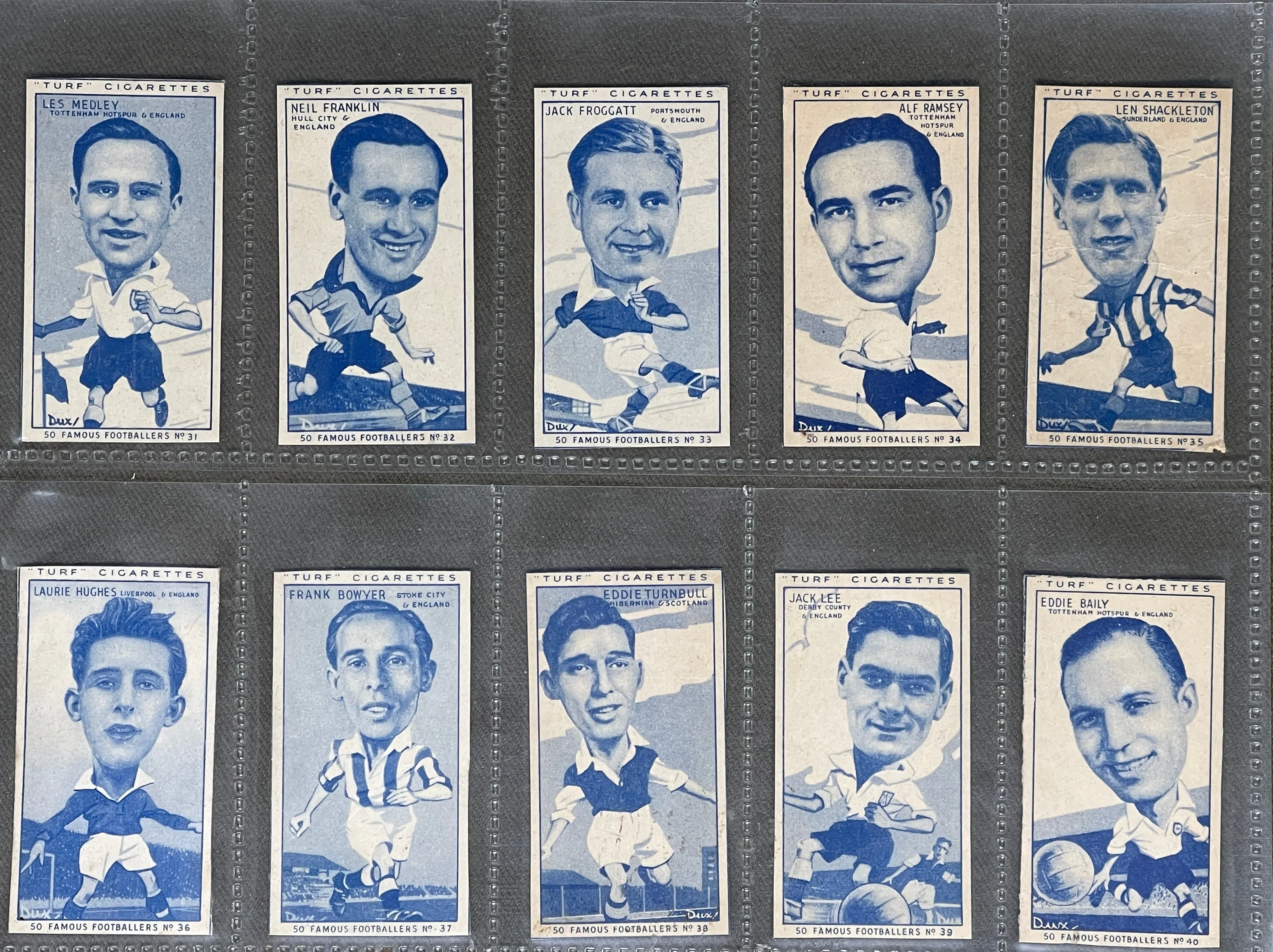 Turf Cigarette Cards 50 Famous Footballers 1951