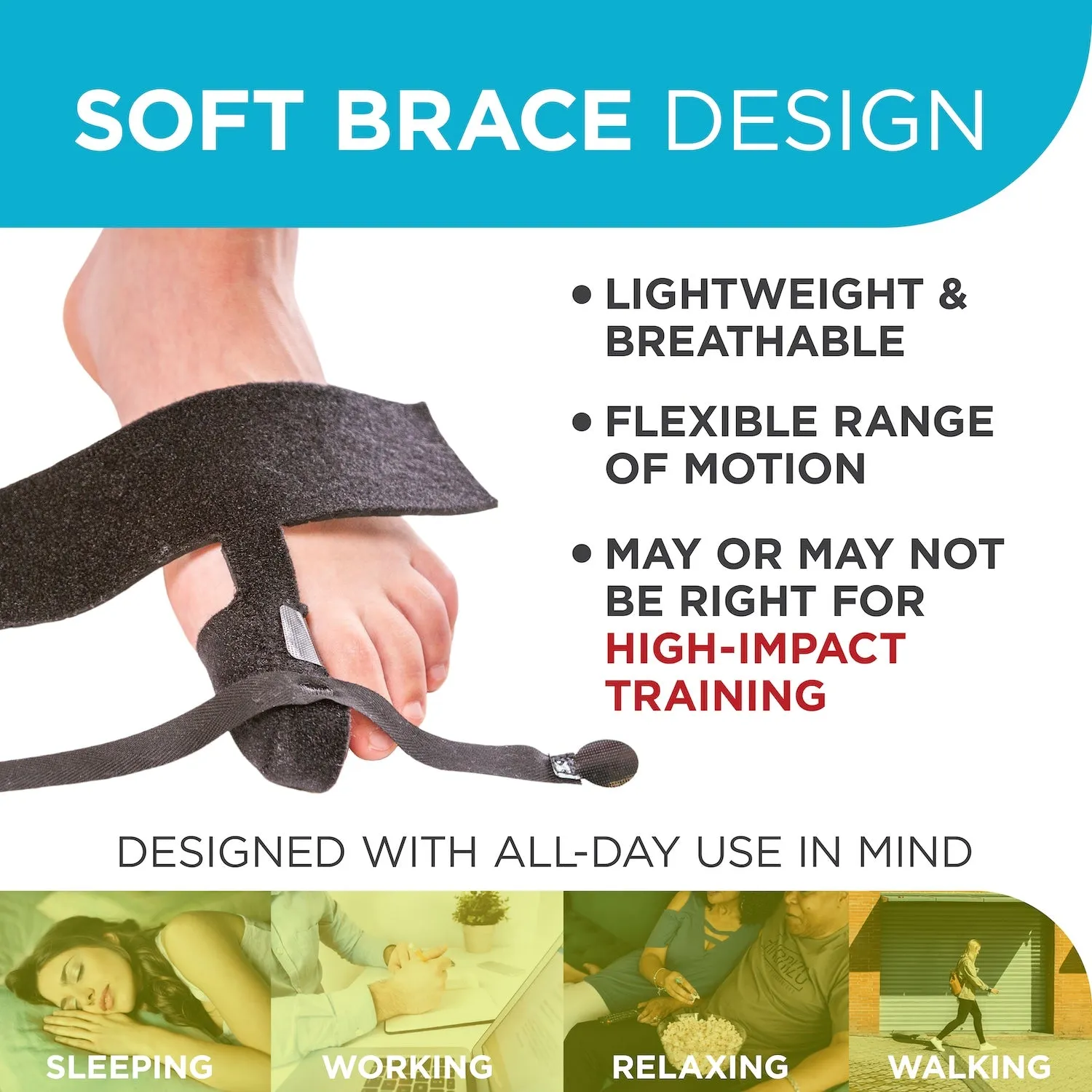 Turf Toe Brace | Soft Support Straps for Sprained Big Toe Treatment & Taping Alternative