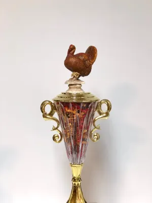 Turkey Bowl Winner Fantasy Football League Loser Trophy Award FFL Loser Funny BBQ Trophy Thanksgiving Family Football Game FFL Trophy Turkey