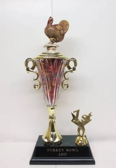 Turkey Bowl Winner Fantasy Football League Loser Trophy Award FFL Loser Funny BBQ Trophy Thanksgiving Family Football Game FFL Trophy Turkey