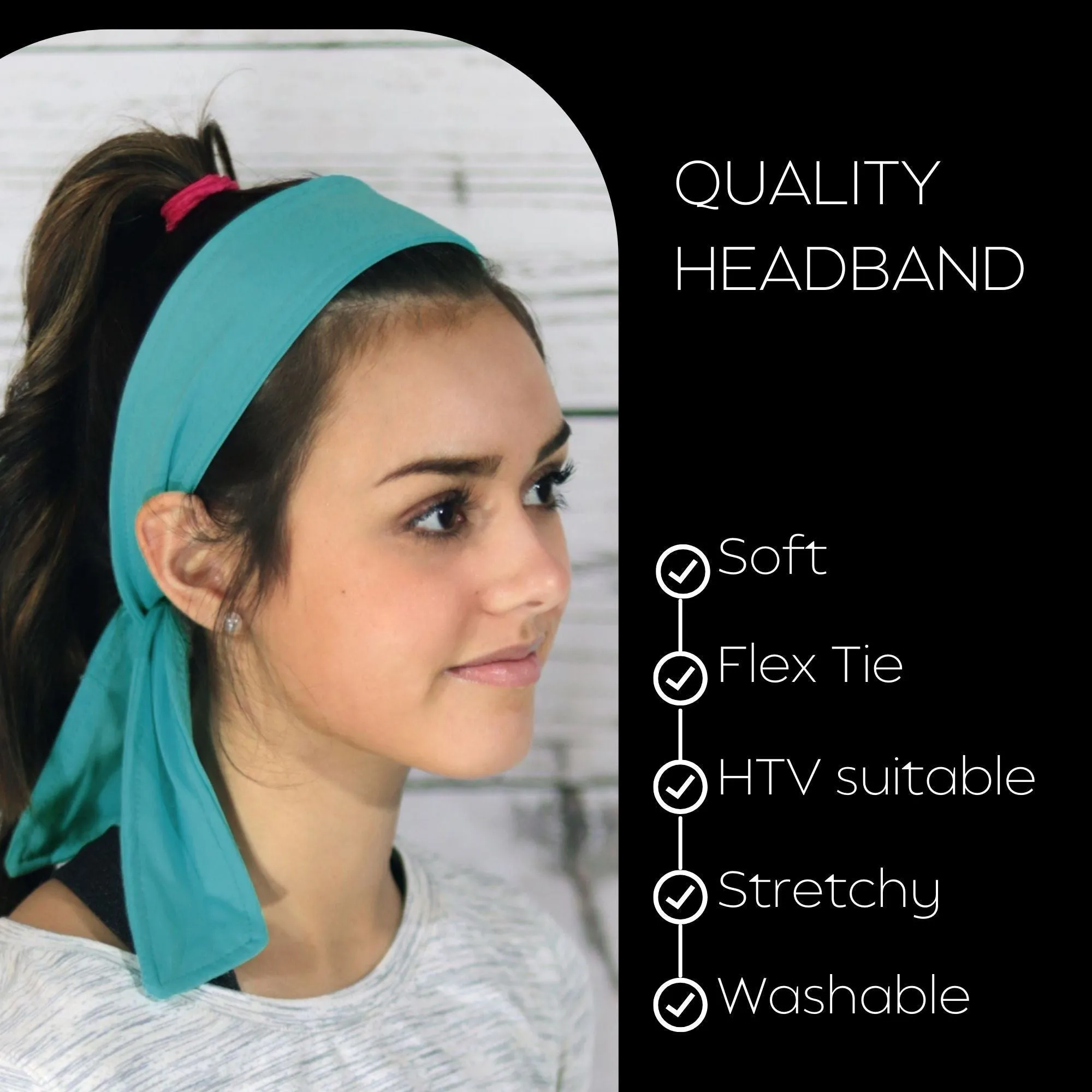 Turquoise Tie Headband