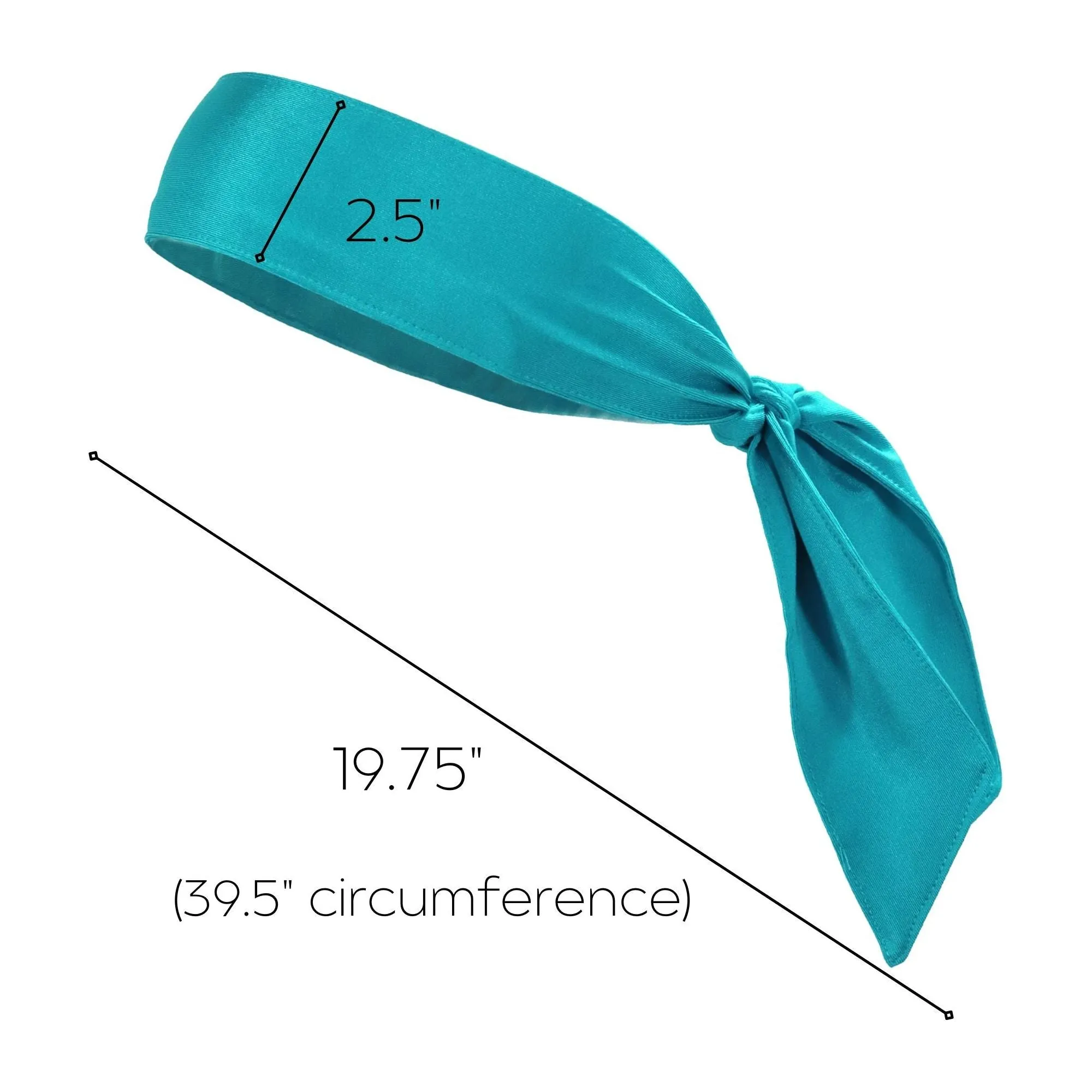 Turquoise Tie Headband