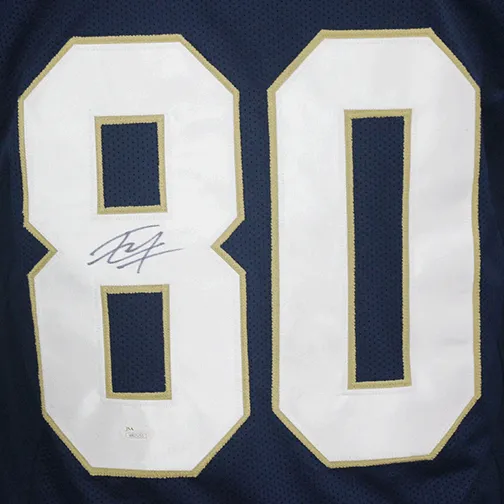 Tyler Eifert College Style Autographed Football Jersey Navy (JSA)