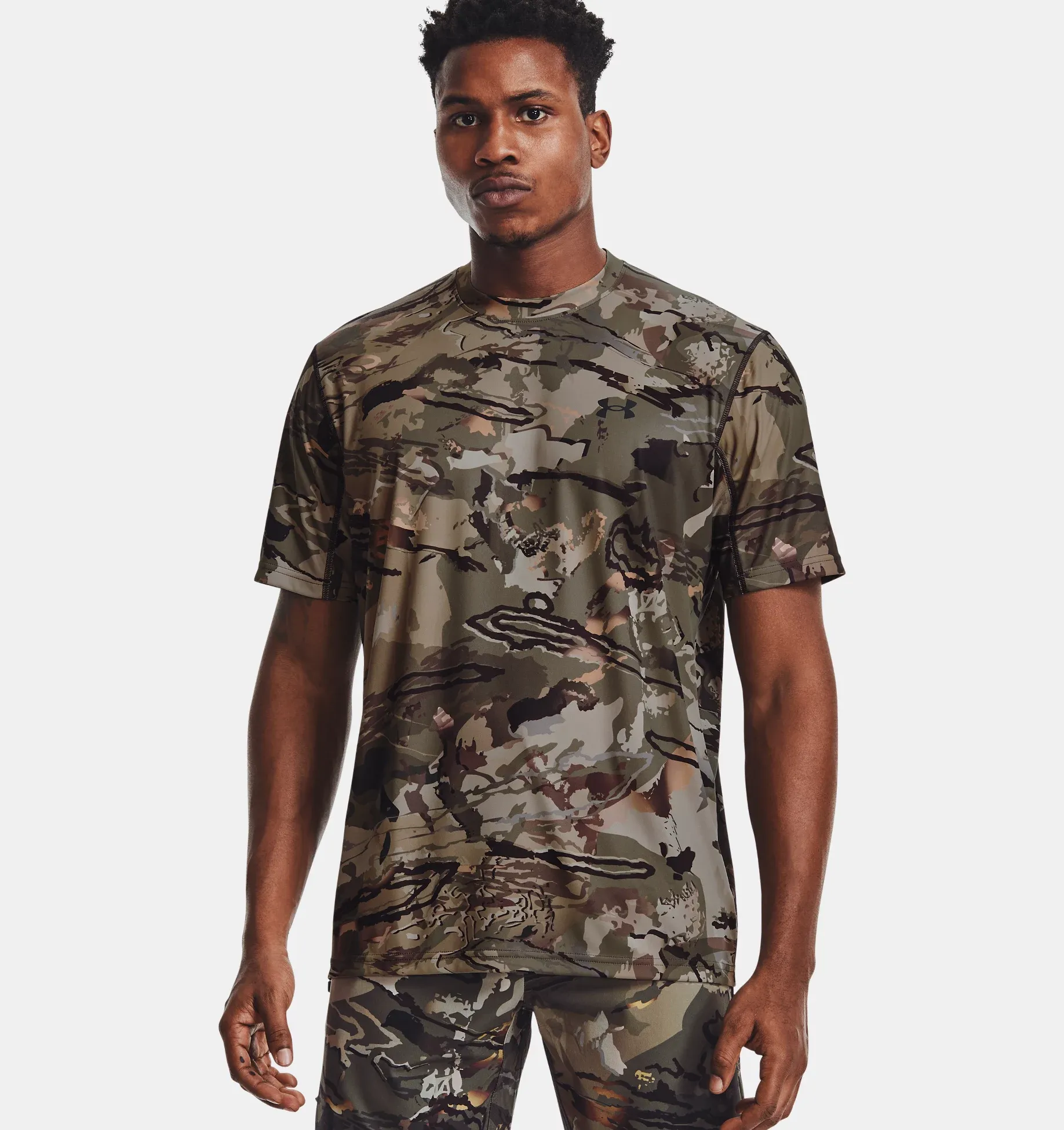 Under Armour Men's Iso-Chill Brush Line Short Sleeve / UA Forest