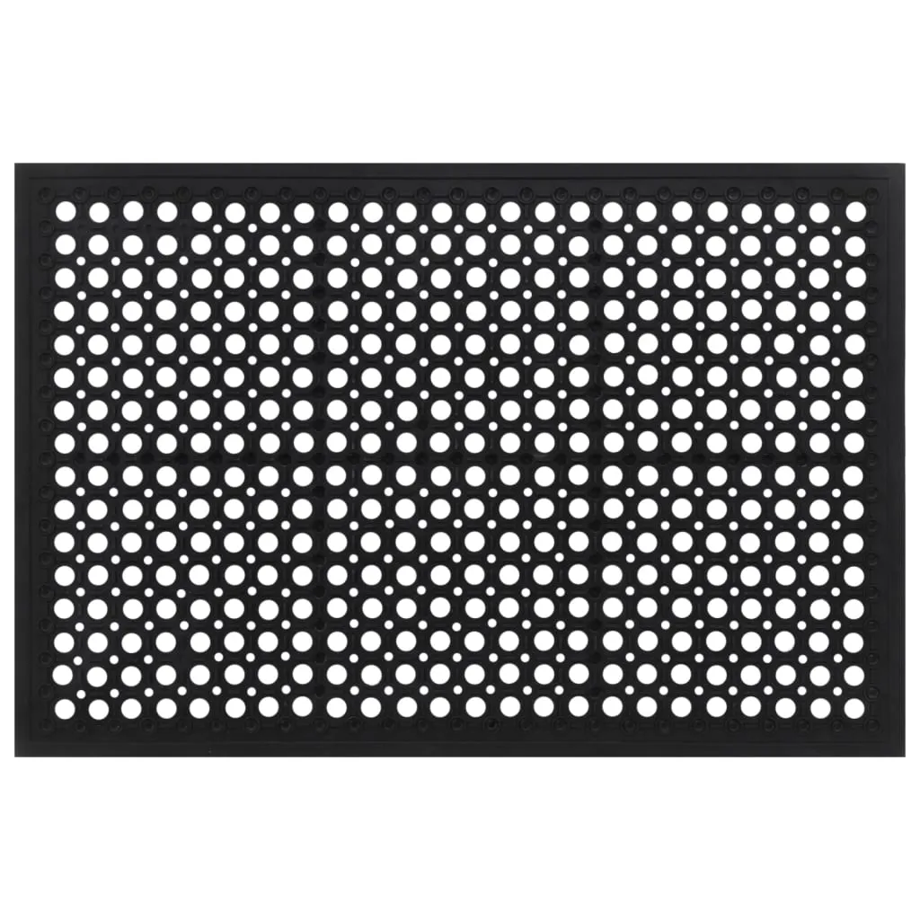 vidaXL Door Mat Rectangular 60x90 cm Rubber