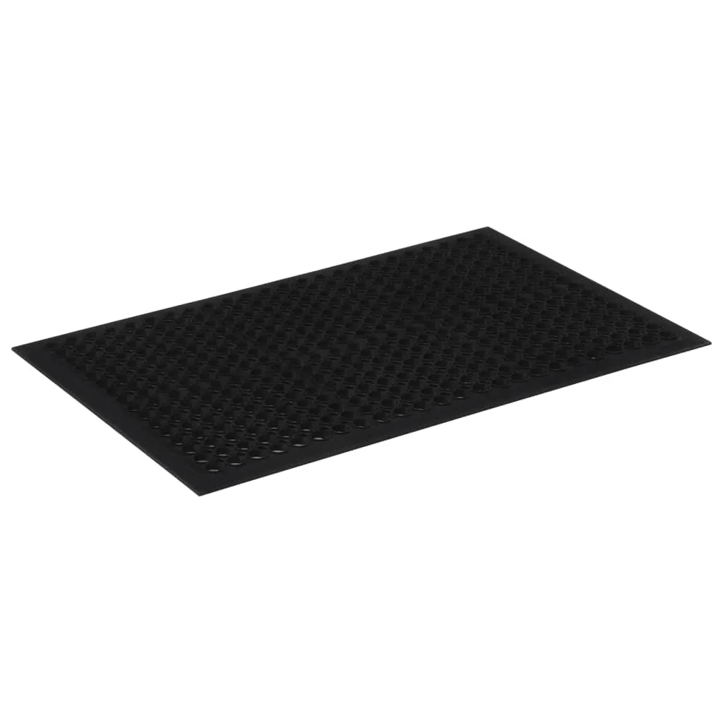 vidaXL Door Mat Rectangular 60x90 cm Rubber