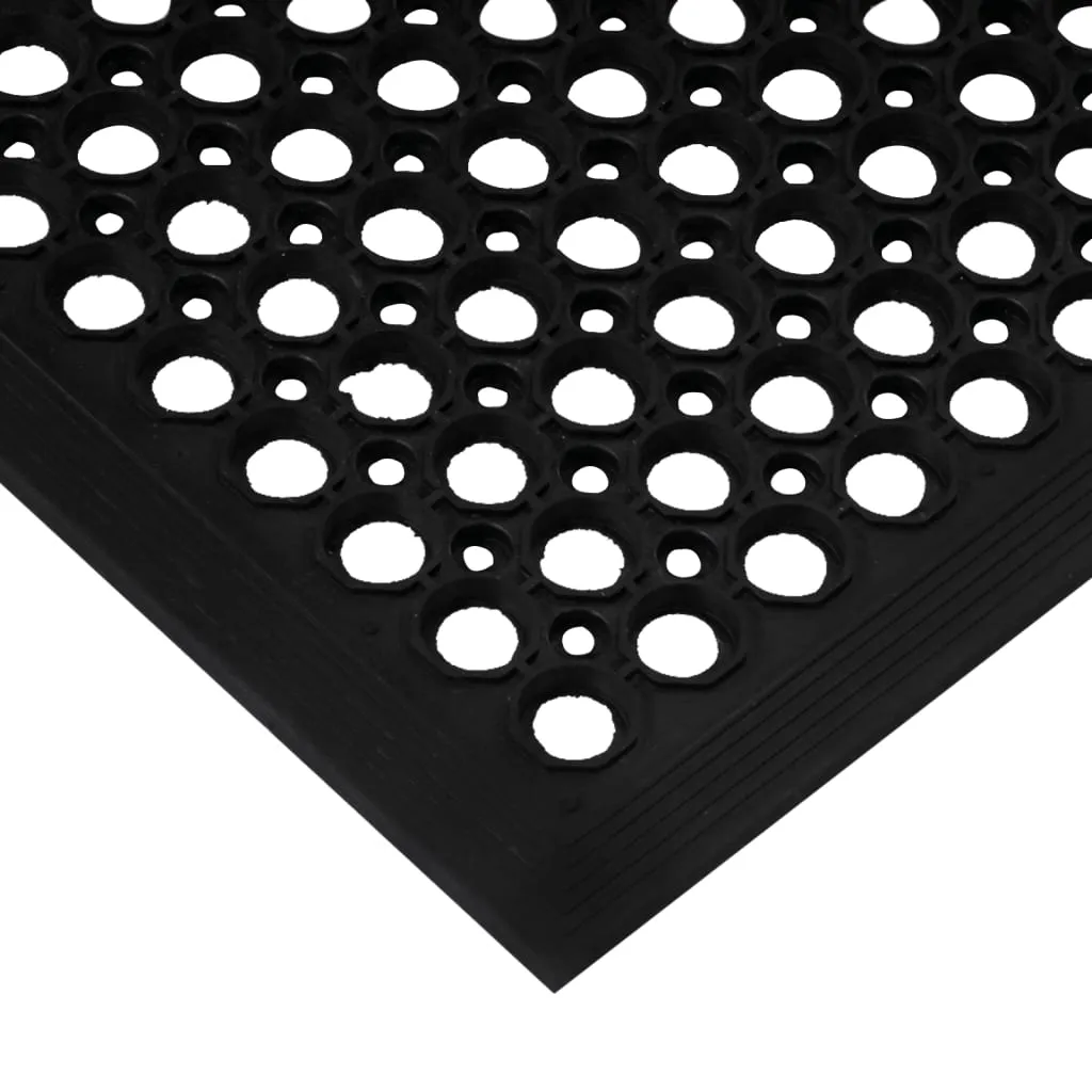 vidaXL Door Mat Rectangular 60x90 cm Rubber