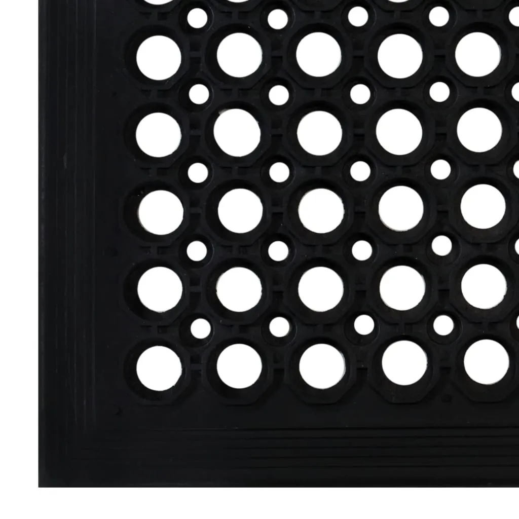 vidaXL Door Mat Rectangular 60x90 cm Rubber