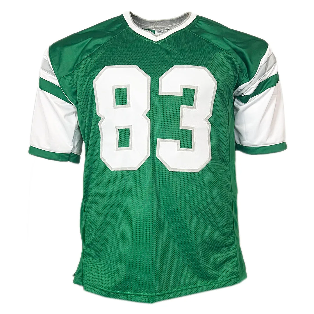 Vince Papale Signed Invincible Inscription Philadelphia Green Football Jersey (JSA)