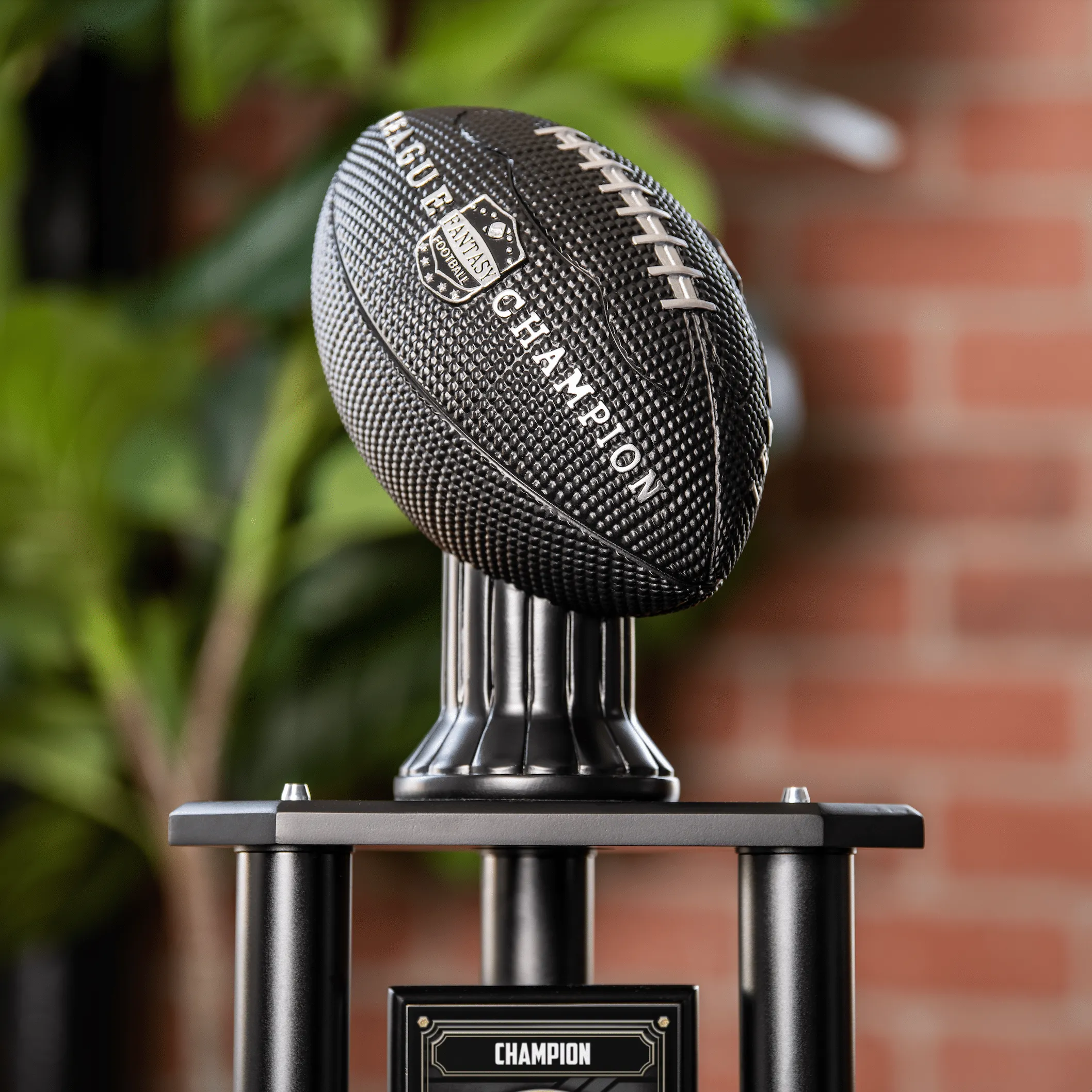 Vivid Football Trophy Topper - Black