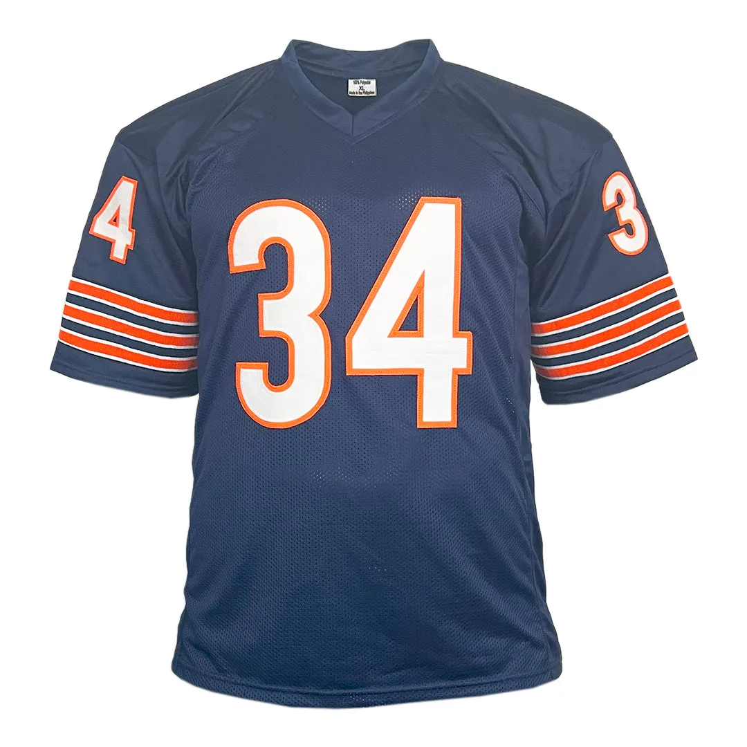 Walter Payton Unsigned Chicago Blue Football Jersey