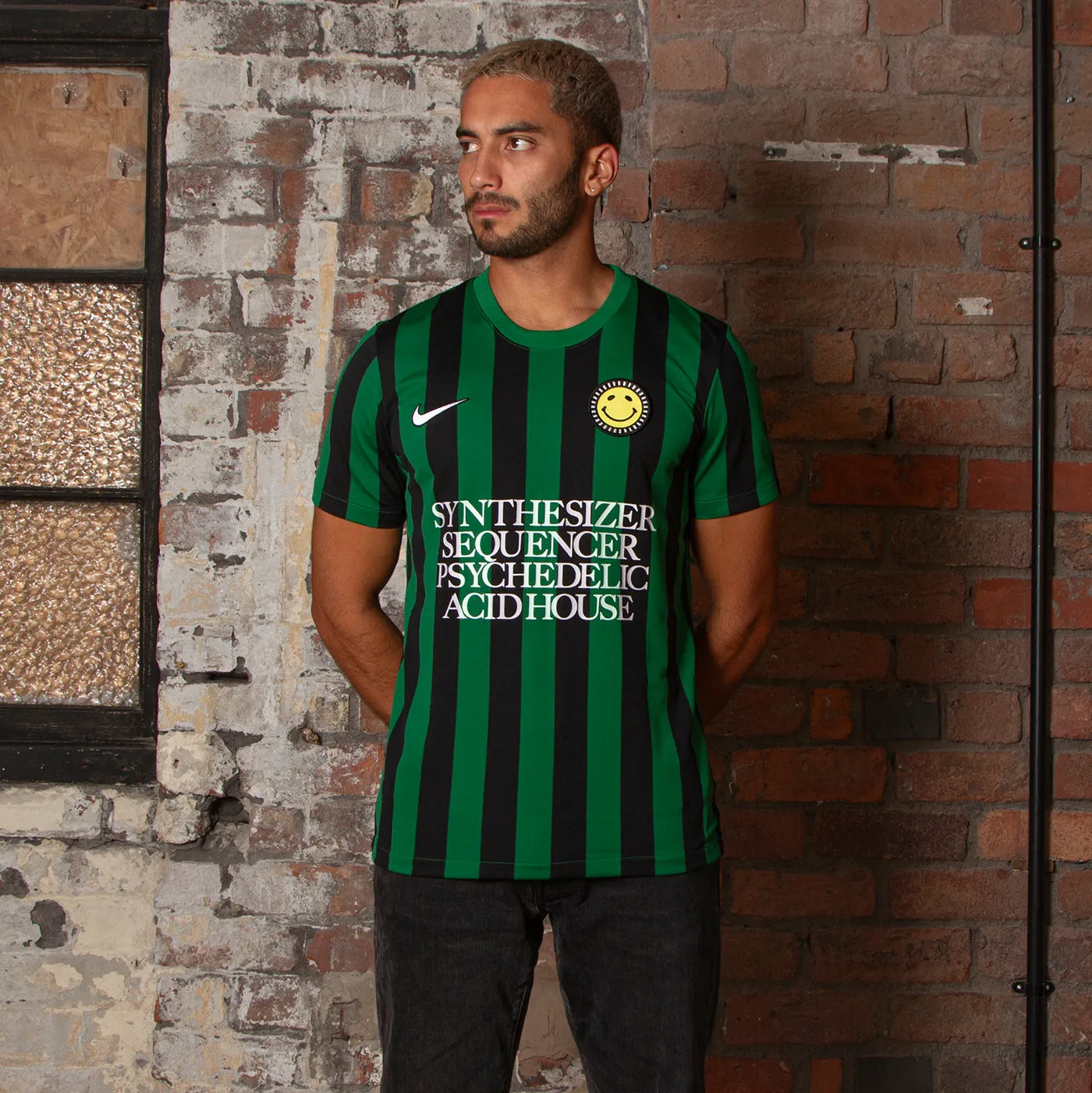 Wasted Heroes Striped Division - Jersey - Green Black