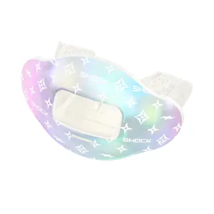 White Lux/Iridescent Max AirFlow Football Mouthguard