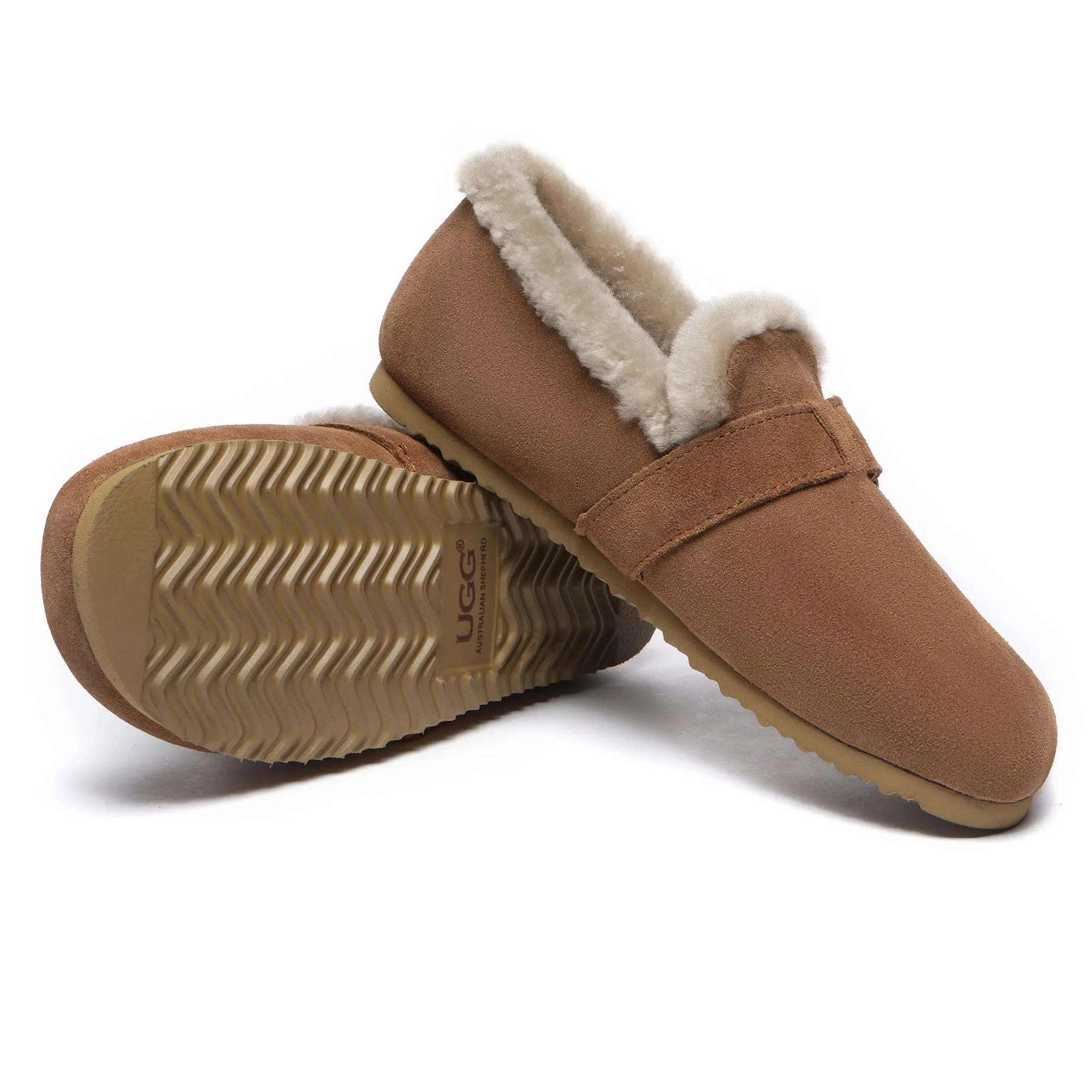 Women Suede Sheepskin Lined Loafer