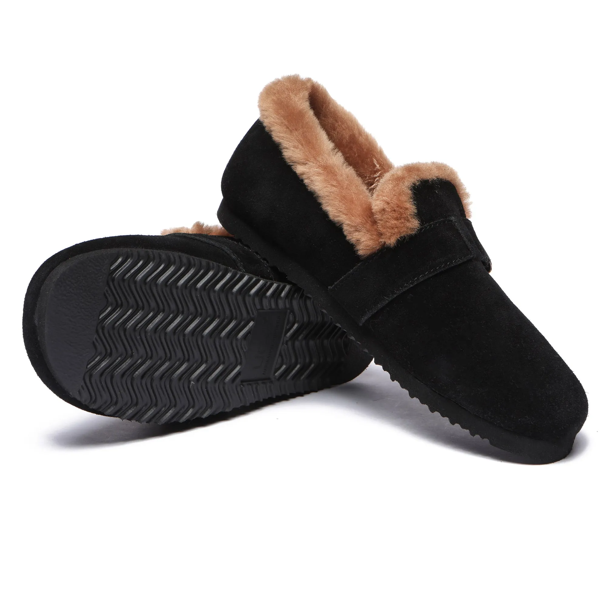 Women Suede Sheepskin Lined Loafer